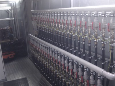 Охлаждение трубных досок высоковольтного оборудования лаборатории. Siemens